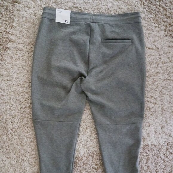 NWT Aeropostale Mens Jogger Pants Drawstring Waist Grey Size XL Zipper Pockets - Picture 2 of 12